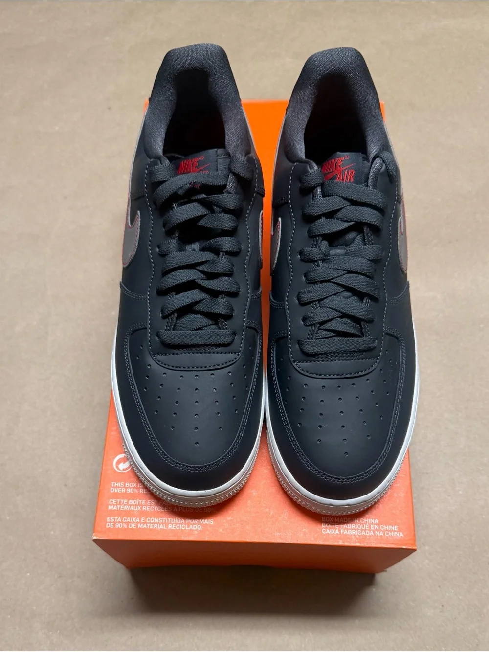 Nike Air Force 1 ‘07 Low 3M AF1 Anthracite Silver Men’s size 9 shoes NEW!